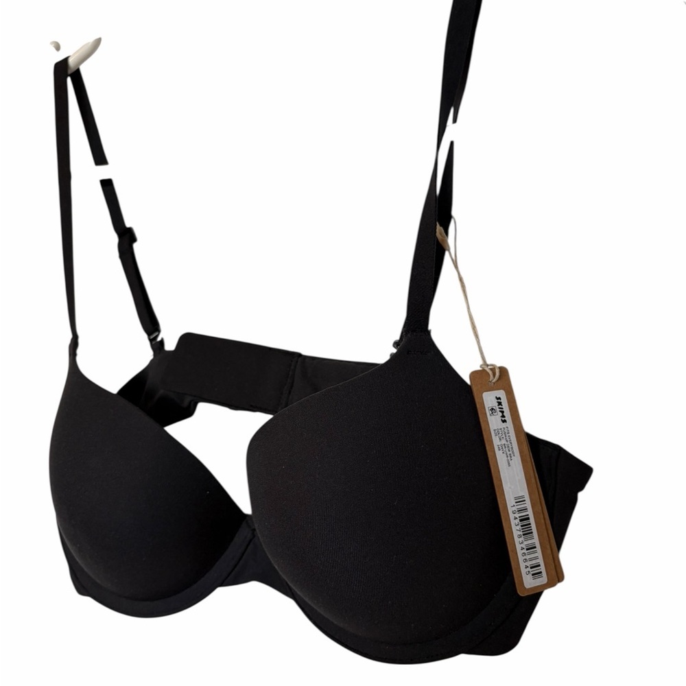 SKIMS Fits Everybody Push-Up Demi Bra β Onyx β 32B β NWT - Picture 2 of 6
